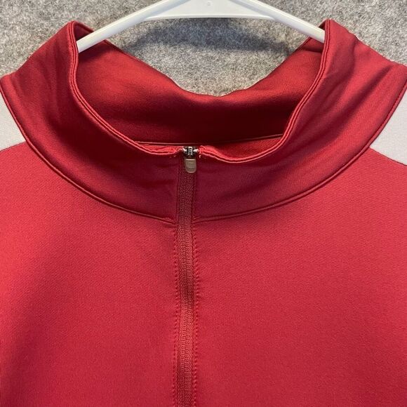 ANTIGUA Oklahoma Sooners Pullover Men's XXL Red 1/2 Zip White OU Logo LS Jacket - Picture 12 of 13